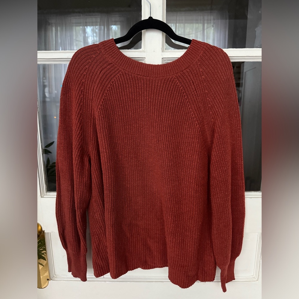 Jessica Simpson Brick Red Crew Neck Sweater